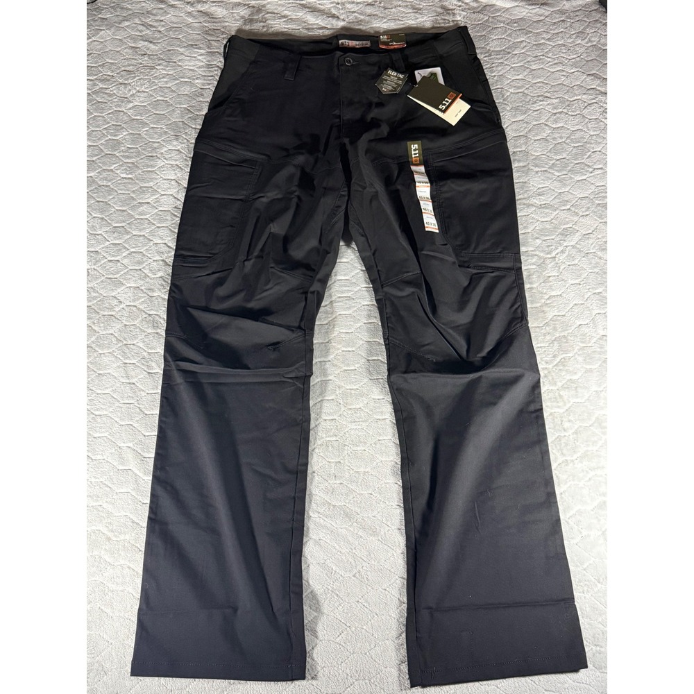 5.11 Tactical Apex Pants Mens 40x36 Black Flex-Tac Cargo Concealed Carry 74434